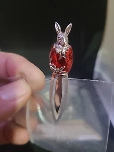 Sterling Silver and Enamel Rabbit Bookmark - Picture 1 of 13