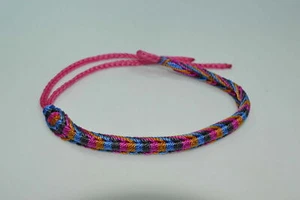 Pulsera de amistad sudamericana (rosa/oro/azul/negro) - Imagen 1 de 1