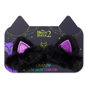 Colourpop x Disney Hocus Pocus 2 "Give Him Fur" Black Cat Ear Hair Clips New - Picture 1 of 3