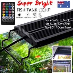 40-110cm Aquarium Light RGB LED Marine Fish Tank Timer 28key Remote Highlight AU - Picture 1 of 19
