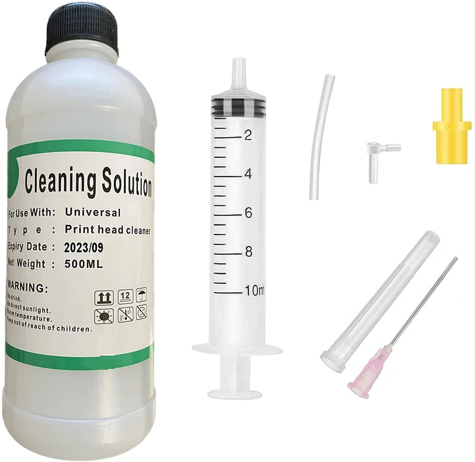 500ml HP Inkjet Printer Head SUPER Cleaning Solution Kit Repair Flush Cleaner - Image 1 of 4