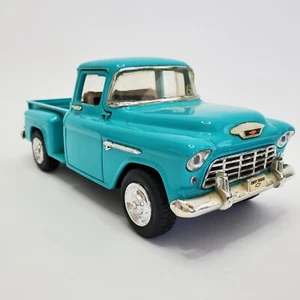 VTG Solido 1955 Chevy Stepside Pickup #SS 7602 1:24 Scale Diecast Teal Blue READ - Picture 1 of 18