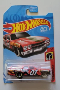 Hot Wheels 2018 Red '70 Chevelle SS Wagon Daredevils 1/5 FJX50 - Picture 1 of 2