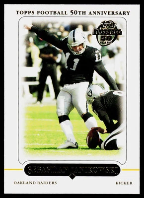 Sebastian Janikowski, 2005 Topps, #304, Oakland Raiders, - Image 1 of 2