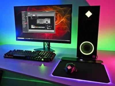 Gaming PC RGB Desktop i7 11700F 32GB RAM 512GB SSD 1TB RTX4060 WiFI6 BT5.4 Win11 - Image 1 of 4