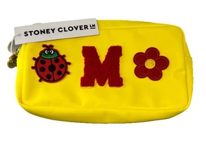 Stoney Clover Lane Classic Small Pouch Yellow W/ Red Ladybug - M & flower NWT - Picture 1 of 14
