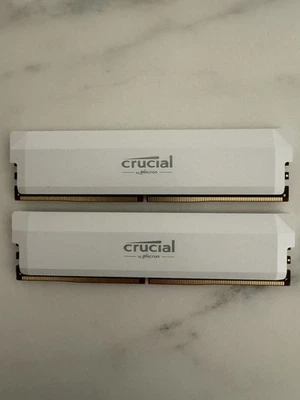 Crucial Pro DDR5 RAM 64GB Kit (2x32GB) 6000MHz CL40, Overclocking Gaming Memory, - Image 1 of 2
