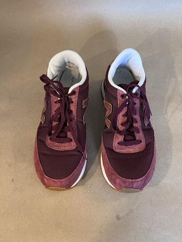 Scarpe da corsa New Balance 501 da uomo in camoscio bordeaux taglia UK 8 US 8 5