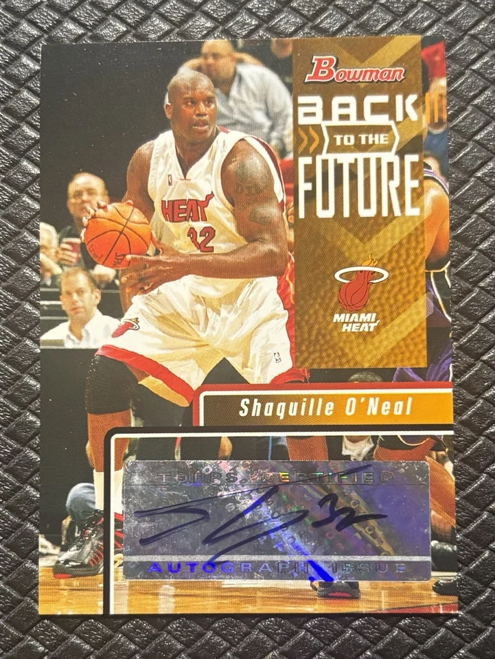 SHAQUILLE O'NEAL 2005-06 Bowman Back to the Future SSP Auto 1:8263 Odds Lakers - Image 1 of 2