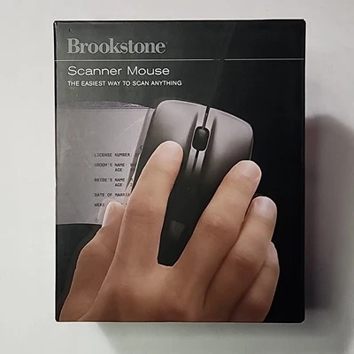 Brookstone USB Scanner Mouse Tool - Scans Documents, Photos, Receipts NEW IN BOX - Image 1 of 4