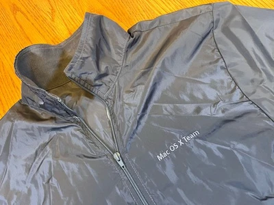 Chaqueta cortavientos Apple Mac OSX TEAM logotipo cremallera completa grande LG de colección empleado LG Foto 1 de 4