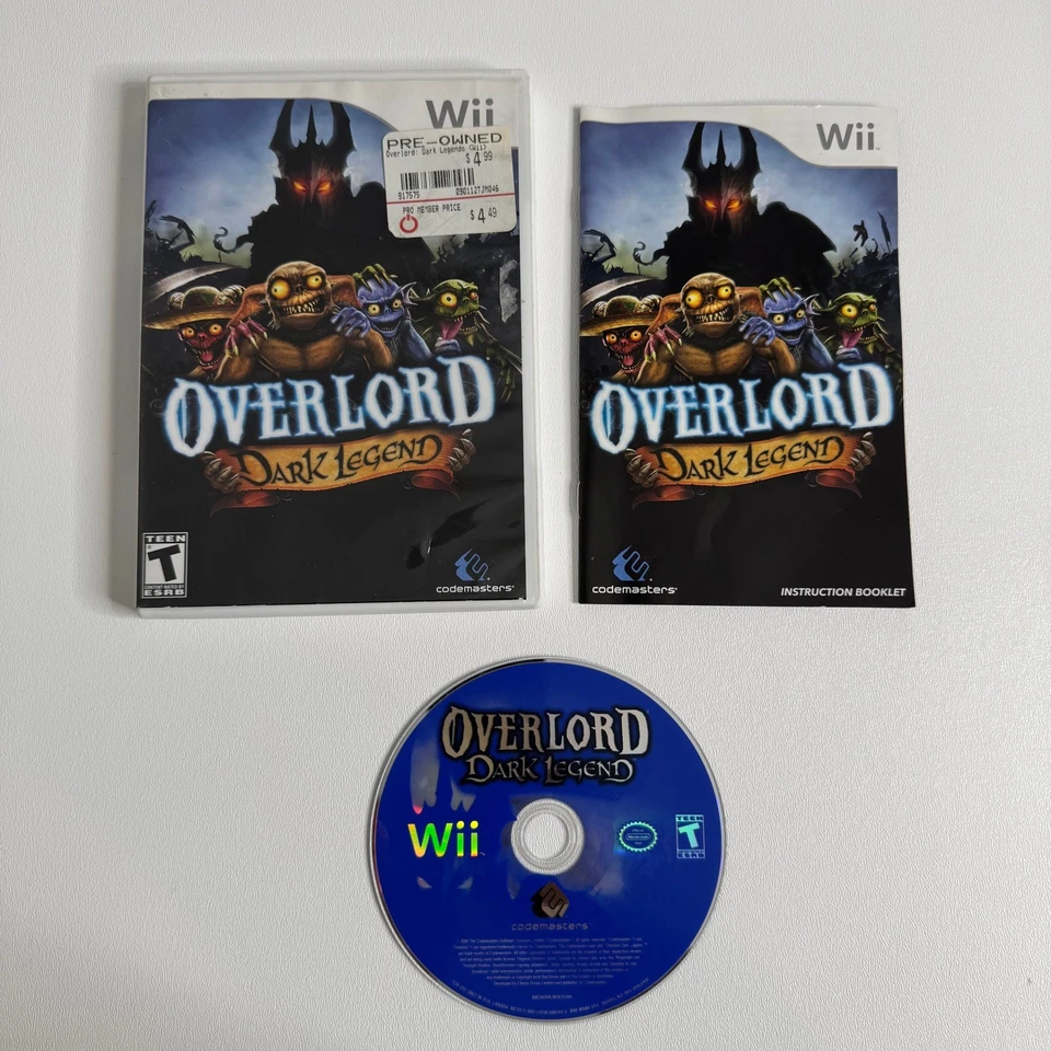 Overlord: Dark Legend (Wii) Game Complete w/ Manual Nintendo Tested CIB - Image 1 of 4