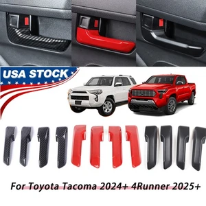 4X Inner Door Open Handle Cover Accessories For Toyota Tacoma 2024+ 4Runner 25+ - Picture 1 of 14