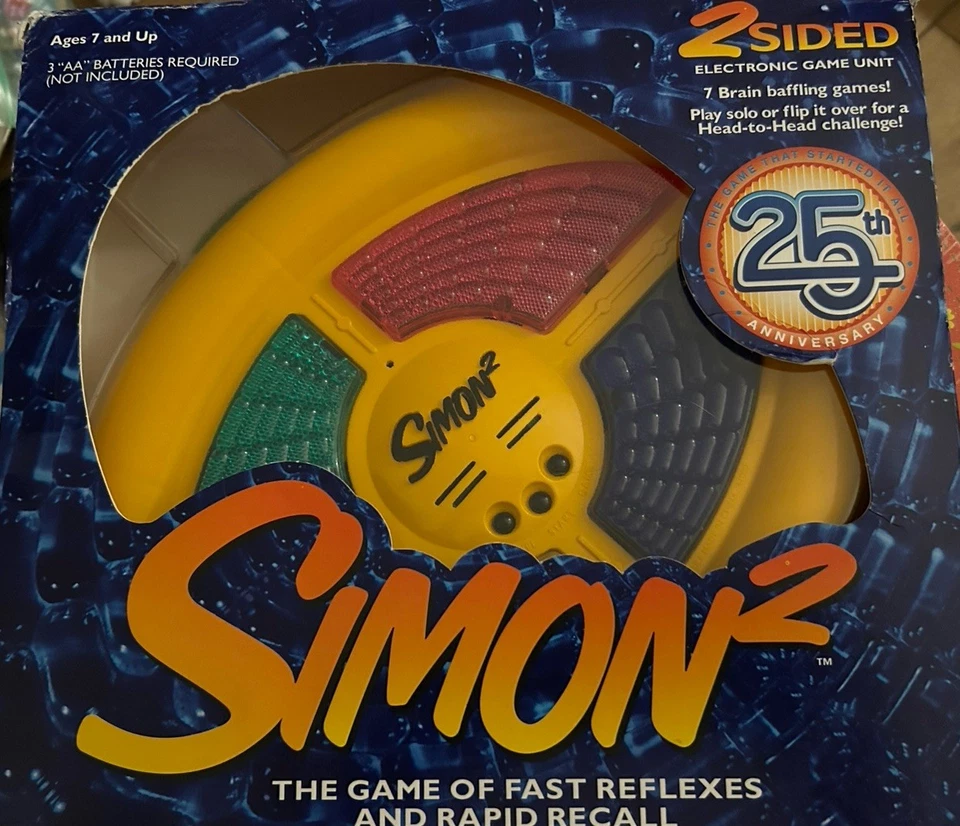 Simon 2 Sided Electronic Game 2000 Milton Bradley Hasbro