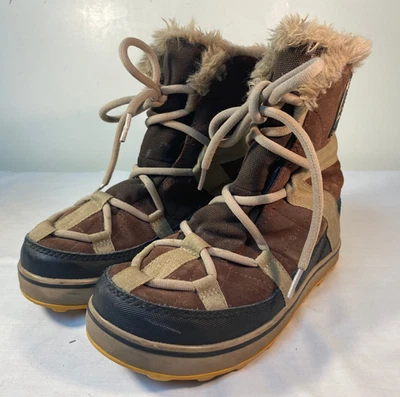 Botas SOREL Glacy Explorer para mujer botines cortos de cuero marrón Italia - EE. UU. 7,5 M Foto 1 de 4
