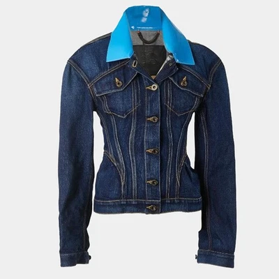 Chaqueta Burberry Prorsum Azul Denim Cuello Detalle XS Foto 1 de 4