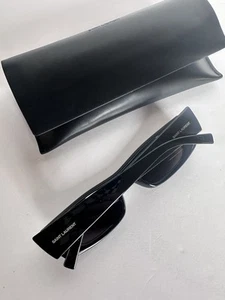 Saint Laurent SL 553 Sunglasses in Black $415 - Picture 1 of 9