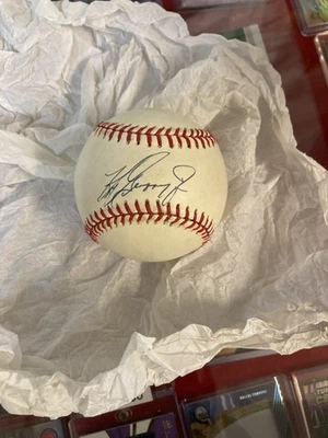 UDA Ken Griffey Jr. Signed Rawlings OML A.L.  Baseball Box and UDA Certificate - Image 1 of 4