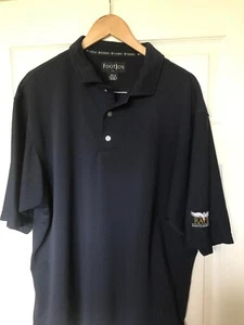 Footjoy Mens Large Raven South Mountain Golf Polo EUC - Picture 1 of 9