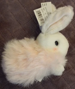 MTY InternationalWhite And Pink Bunny Rabbit 5" Plush Stuffed Animal - Picture 1 of 7