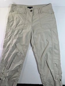 Tommy Hilfiger Women’s Beige Lightweight Ripstop Cotton Capri SZ 8 32x22.5 EUC! - Picture 1 of 12