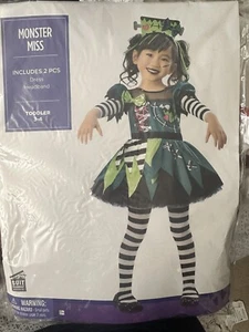 Monster Miss Halloween Custome Toddler 3-4 - Picture 1 of 1
