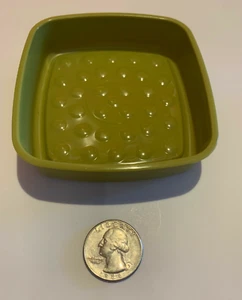 New Tupperware Soap Dish Sponge Rest #804 Plastic 3.5 x 4” - olive Green - Picture 1 of 3