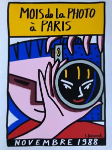 François Boisrond — Mois de la photo Paris — affiche sérigraphique 70x50 — 1988 - Picture 1 of 8
