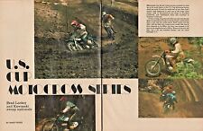 1972 US Cup Motocross Series - Brad Lackey - 6 pages article moto vintage