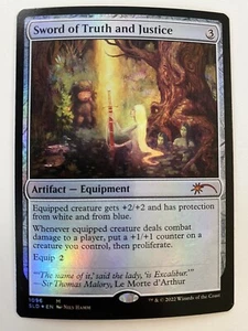 Sword Of Truth Justice *FOIL* SECRET LAIR: Nils Hamm (2022) MT/NM MTG Peine Envío - Imagen 1 de 9
