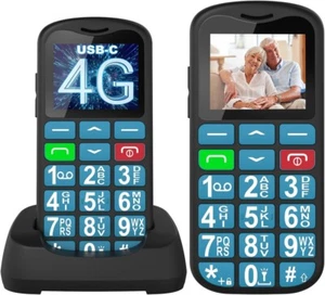 4G Big Button Mobile Phone for Seniors | Easy Use, SOS, Loud Speaker, Unlocked - Picture 1 of 7