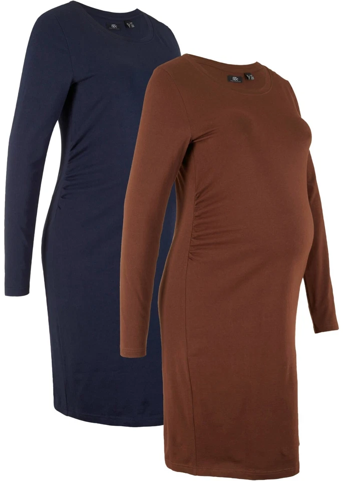 Gut kombinierbares Umstands Shirt Kleid im 2er-Pack.  GR.36/38 NEU (5199) - Bild 1 von 1