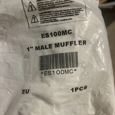 "Nuevo silenciador de escape de aluminio ES100MC PARKER 1"" macho" Foto 1 de 3