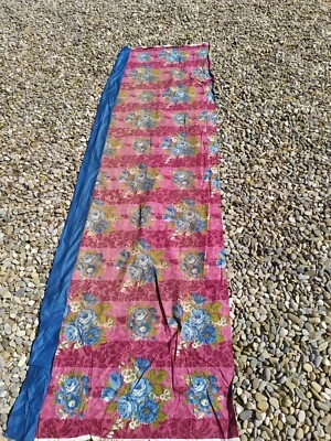 Tissus en Lin Imprimé Fleurs Ancien Textile  - Photo 1/4