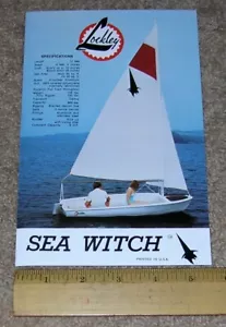 LOCKLEY Sea Witch Devil Swinger Sun Catcher Sailboat Boat Dealer Sales Brochure - Picture 1 of 3