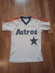 Vintage 1980s Houston Astros MLB Medalist Sand-Knit Jersey/Shirt (L) Fits as Med - Picture 1 of 7
