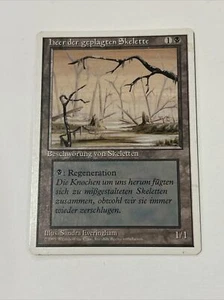 German Misprint Drudge Skeletons / Swamp With Regenerate - MtG - 4th Ed - LP - Picture 1 of 2