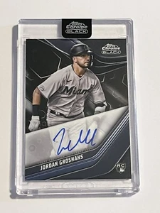 2023 Topps Chrome Black #CBA-JG Jordan Groshans Base Auto RC Rookie Marlins - Picture 1 of 2