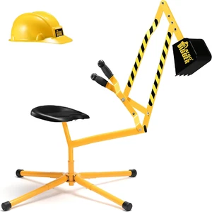 Sand Digger Kids Excavator Ride on Toy, Beach Toys Outdoor Sandbox Toy Digger fo - Picture 1 of 9