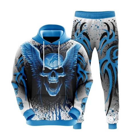Detroit Lions Hoodie/Sweatpants/Tracksuit Mens Pullover Sweatshirt Jogger Pants Cover
