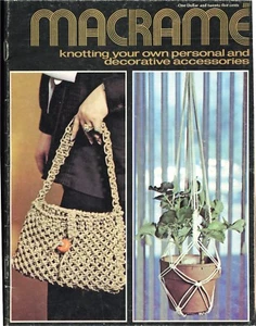 Macrame Knotting Personal & Decorative Items Patterns Belt Pillow Jewelry Purse - Picture 1 of 2