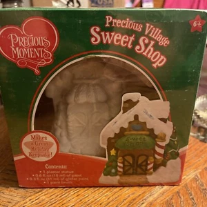 Precious Moments Precious Village Sweet Shop New In Box Paint Your Own Rare - Picture 1 of 6