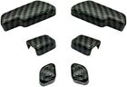 Carbon Fiber Print Door Seat Adjust Button Cover Fits 10-13 W212 C207 E350 E63