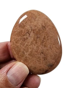 Moonstone Crystal Peach Polished Smooth Stone Madagascar 28.2 grams - Picture 1 of 1