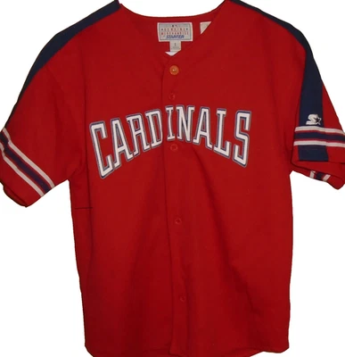Camiseta Mark McGuire St Louis Cardinals STARTER juvenil grande abotonada  Foto 1 de 3