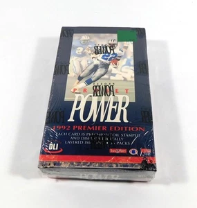 Juego profesional Power Football 1992 edición Premier caja sellada (36 paquetes) - Imagen 1 de 2