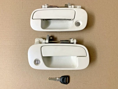 Honda Prelude 1997-2001 conductor lado izquierdo y derecho manijas de puerta exterior blanco Foto 1 de 4