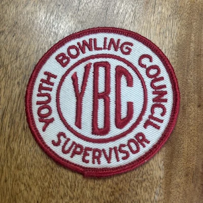 Vtg Sew On Embroidered YBC Youth Bowling Council Supervisor Patch - Image 1 of 3