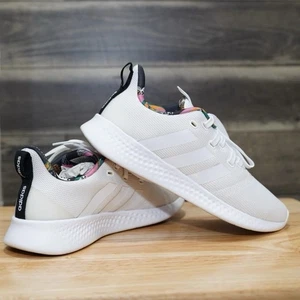 Adidas Damen-Laufschuhe Größe 8 weiß Zoe Saldana x PureMotion Blumenmuster - Bild 1 von 13