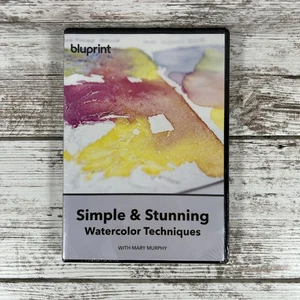 Simple & Stunning: Watercolor Techniques (DVD) Mary Murphy (NEW/NIB) Bluprint - Picture 1 of 6